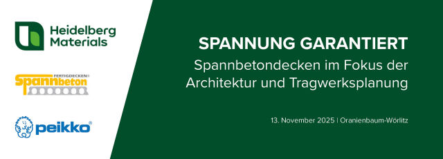 Spannung garantiert – Spannbetondecken im Fokus der Architektur und Tragwerksplanung, Oranienbaum-Wörlitz